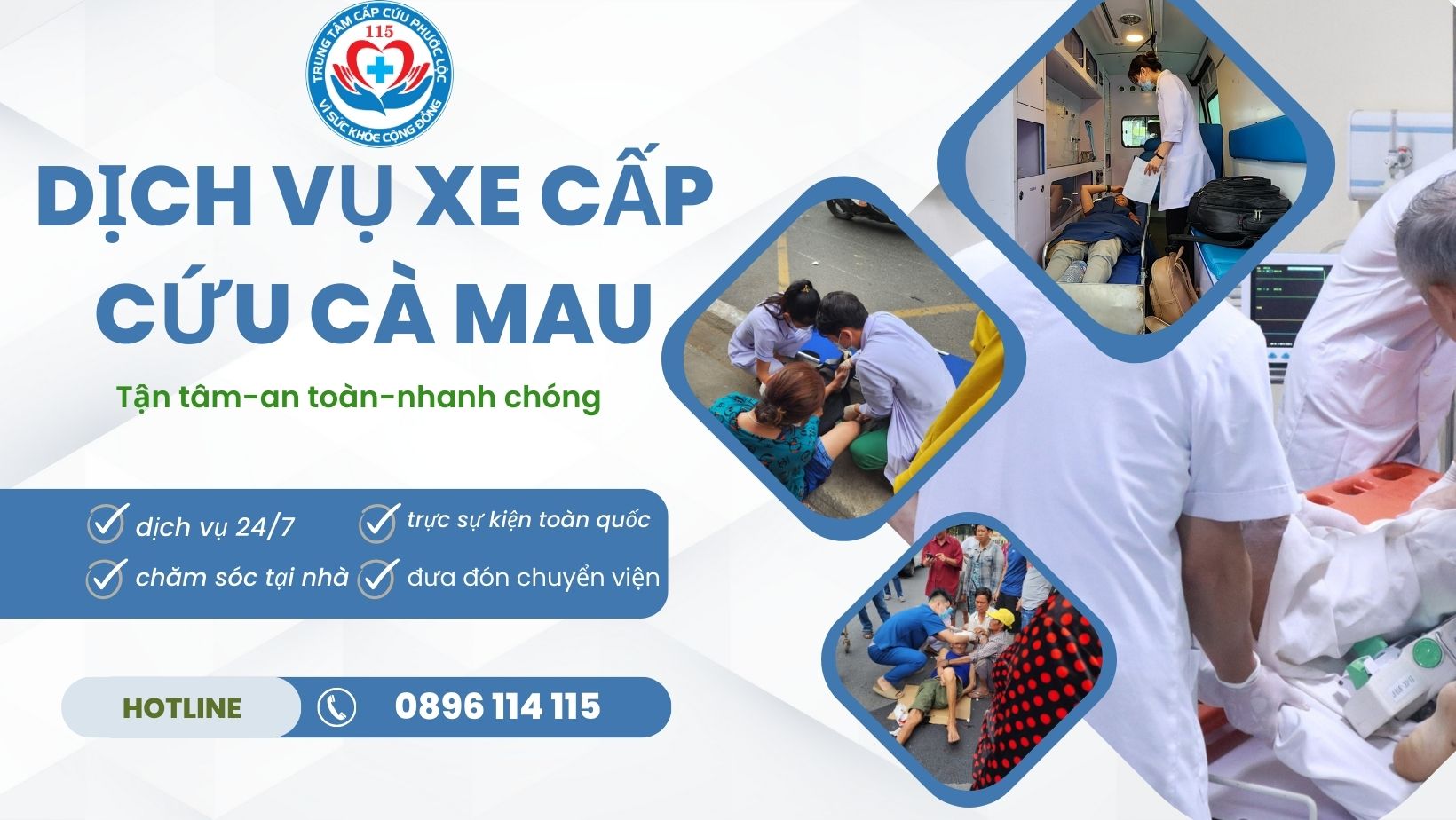 Nhu cầu gọi xe cấp cứu Cà Mau hiện nay