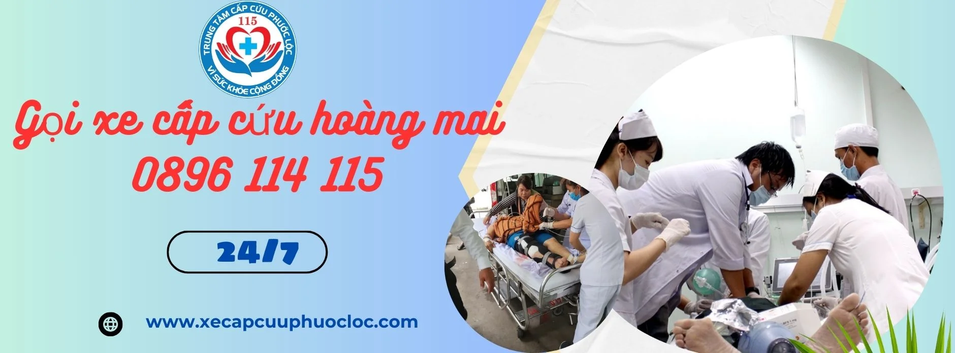 GỌI XE CỨU THƯƠNG HOÀNG MAI HÀ NỘI 0896 114 115