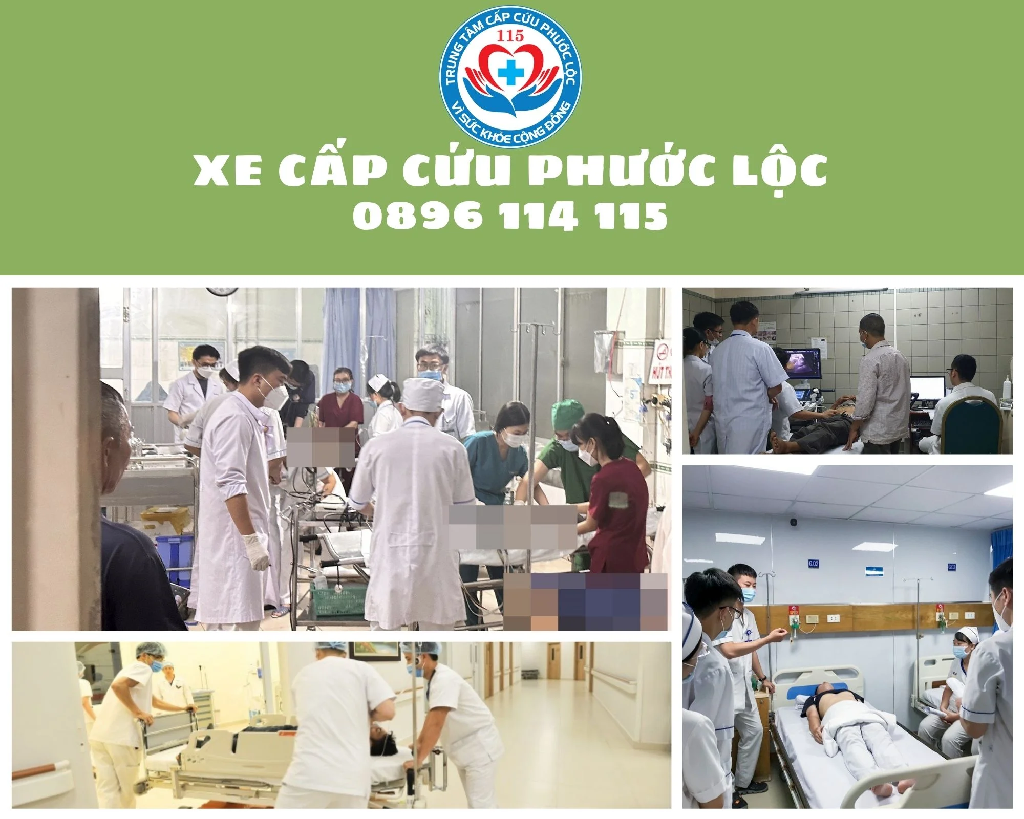 xe cấp cứu Phước Lộc vận chuyển đưa đón tái khám tại bệnh viện Thánh Tâm