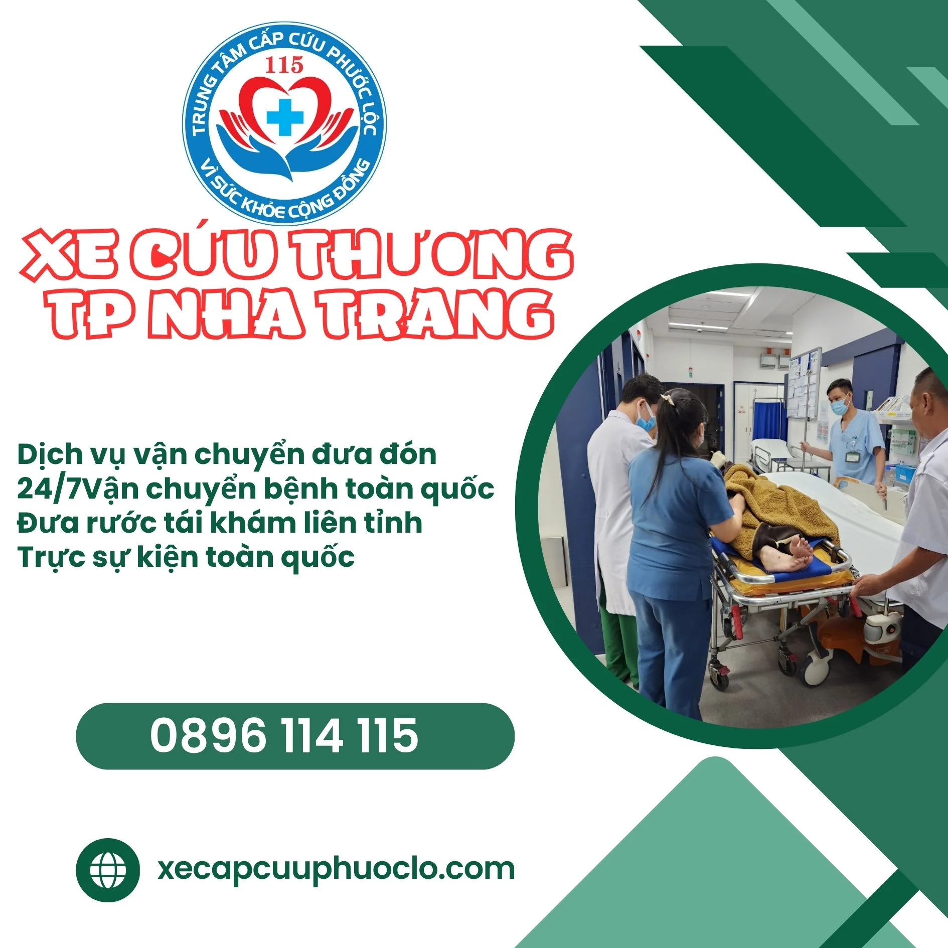 Gọi xe cứu thương tp Nha Trang 0896 114 115