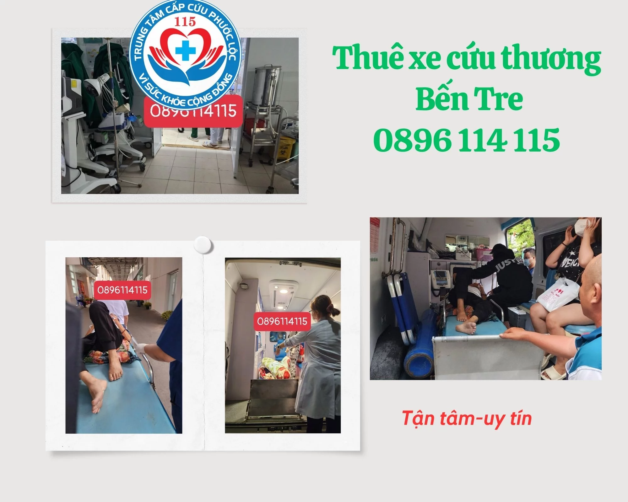Gọi xe cấp cứu Bến Tre 0896 114 115