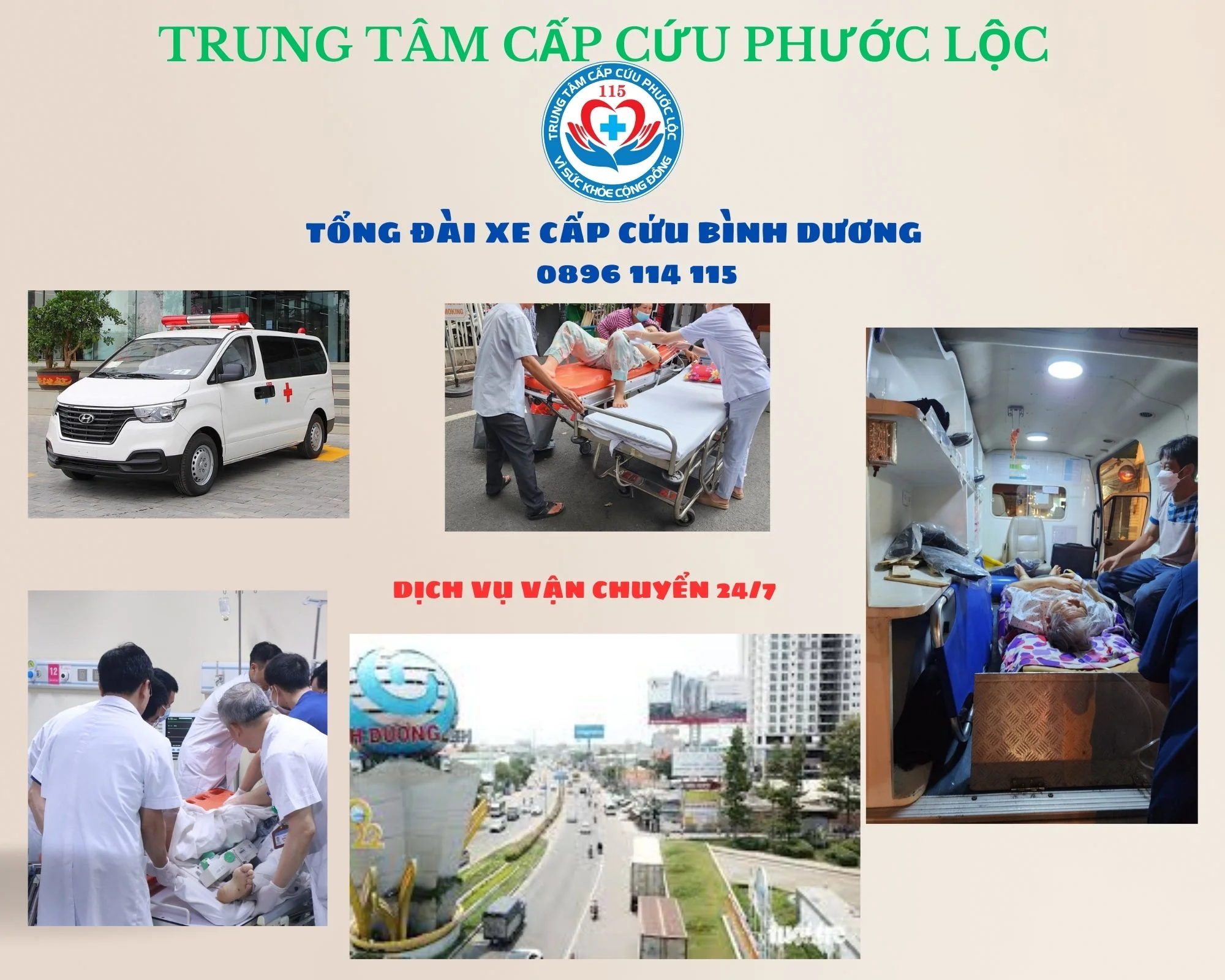 tổng đài xe cấp cứu Bình Dương 0896 114 115 nhanh chóng