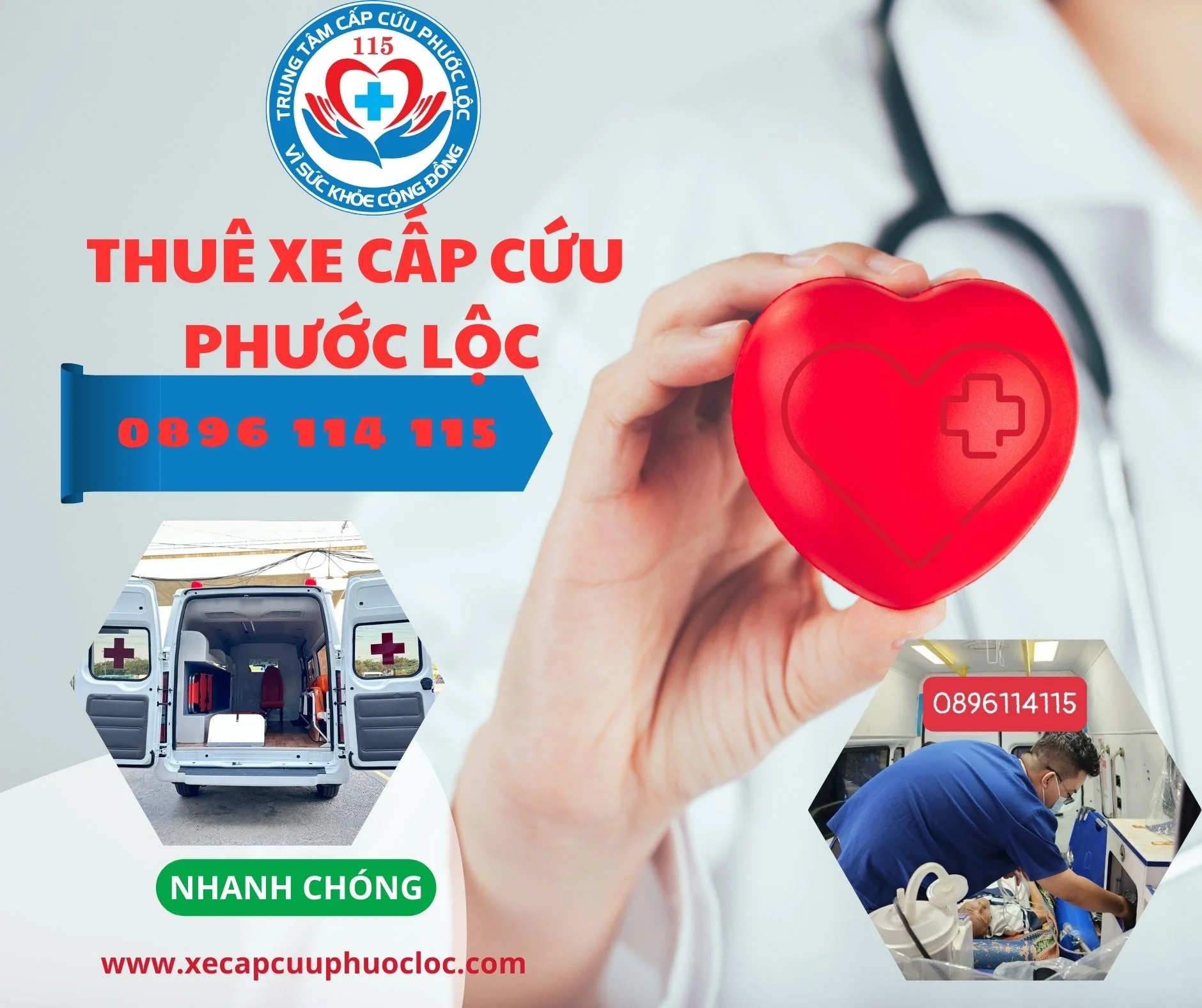 6 lý do nên chọn dịch vụ thuê xe cấp cứu Phước Lộc