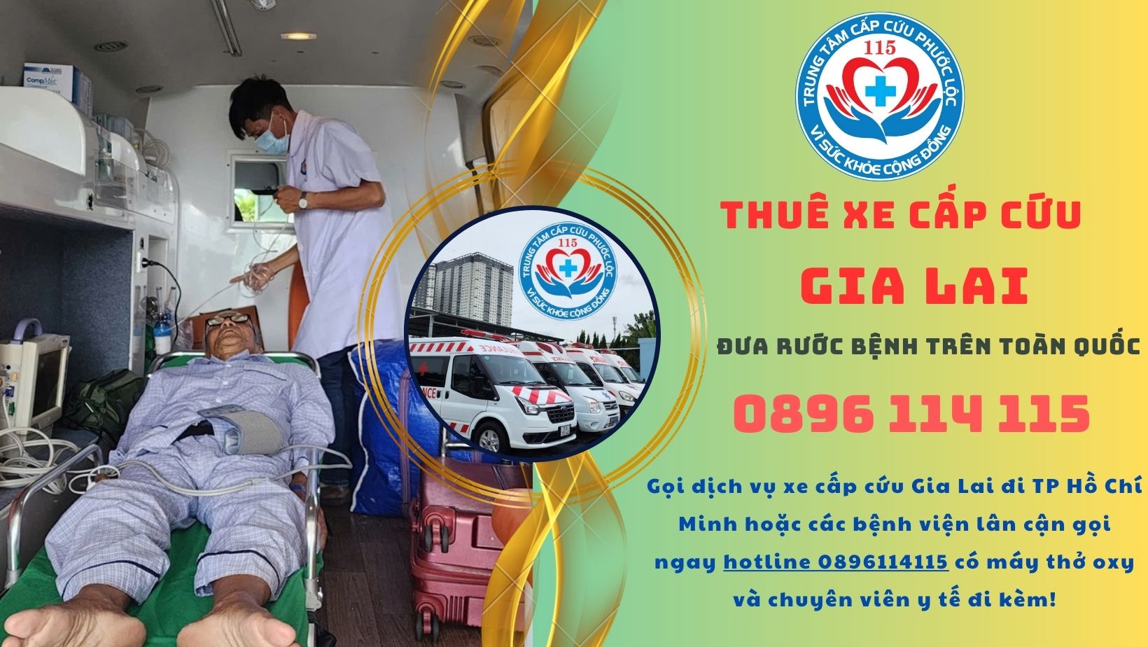 xe cấp cứu Gia Lai nhanh chóng,an toàn